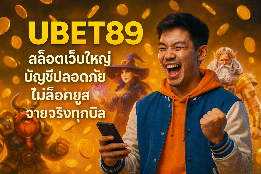 UBET89 สล็อตเว็บใหญ่ บัญชีปลอดภัย ไม่ล็อคยูส จ่ายจริงทุกบิล