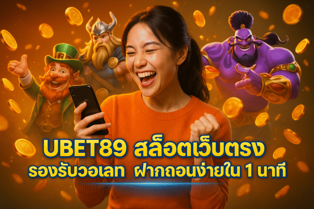 UBET89 สล็อตเว็บตรง รองรับวอเลท ฝากถอนง่ายใน 1 นาที