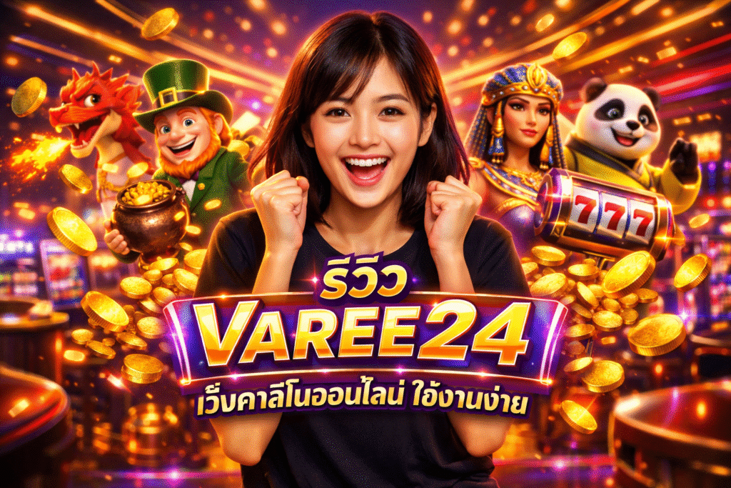 รีวิว VAREE24 เว็บคาสิโนออนไลน์ ใช้งานง่าย
