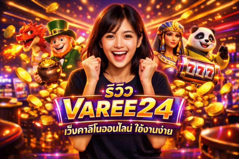 รีวิว VAREE24 เว็บคาสิโนออนไลน์ ใช้งานง่าย